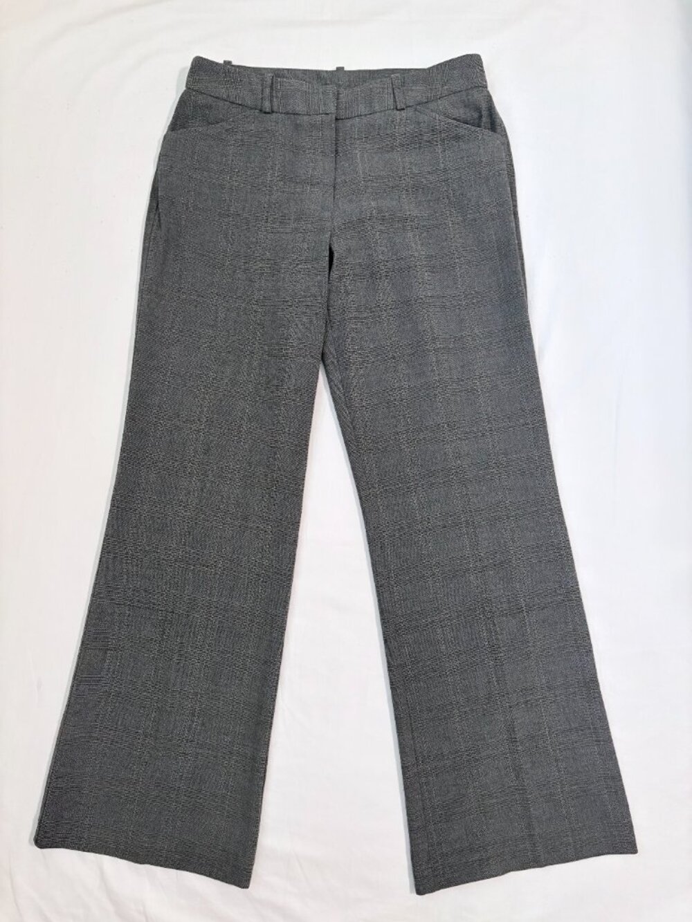 Worthington Modern Fit Gray Taupe Plaid Dress Pants Size 10 Slacks